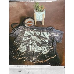 Motorcycle bleached tee ⛓